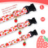 Cute Pink Strawberry Dog Collar for Small Medium Large Dogs, Soft Adjustable Design for Girl Female Dogs