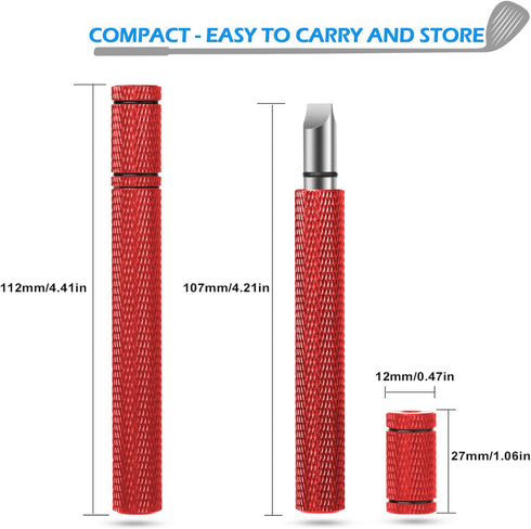 Golf Club Grove Sharpener and Cleaner, Re-Grooving Tool for Wedges and Irons, Optimal Backspin for Precision Shots (5