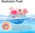 2024 New Update Cute Active Moving Pet Plush Toy - Interactive Squeaky Rolling Talking Ball Toy, Washable Pig