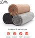 Waterproof Dog Blankets for Large Dogs, Washable Sherpa Blanket for Bed, Pet Covers for Couches, 40x60, Light Grey
