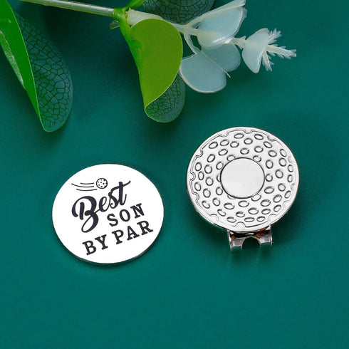 Golf Ball Marker Hat Clip, Son Gifts from Mom Dad, Birthday Gifts for Men Golf Lovers, Christmas Stocking Stuffers