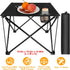 Small Folding Camping Table with 2 Cup Holders & Carry Bag, Rollup Beach Table for Outdoor Cooking, Picnic, and Party