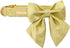 Unique Style Paws Adjustable Silk Dog Collar with Bow for Medium Dogs, Yellow Color, Durable