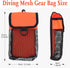 Scuba Diving Gear Bag with Finger Reel/SMB Safety Surface Marker Buoy and Mesh Storage Pocket for Snorkeling Equipment