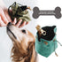 Create idea Dog Treat Pouch Cleanable Dog Treat Training Bag with Clip and Drawstring Pet Snack Bag Food Storage for Dog Training Outdoor Activities Walking Green