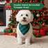 4th 2 Pack Set of July Dog Bandanas, Classic Reversible Red Green Plaid Plaid Pet Bandana Dog Birthday Bandana for Boy