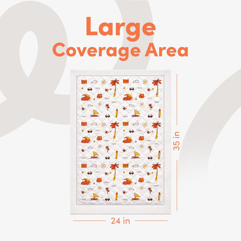 WUF HOUSE 5-Layer 35 24, Pack 40 WUFHOUSE Potty Pads for Dogs - Extra Large with Absorbency, Leak Proof Odor Control