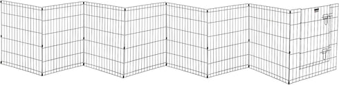 Pet Trex 24" Exercise Playpen for Dogs, Eight 24" x 30" High Panels with Gate