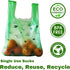 (600 Hammer T-shirt Biodegradable Green Plastic Bag ct.) Small Can Liners Thank You Grocery Shooping Size Doggy Poop