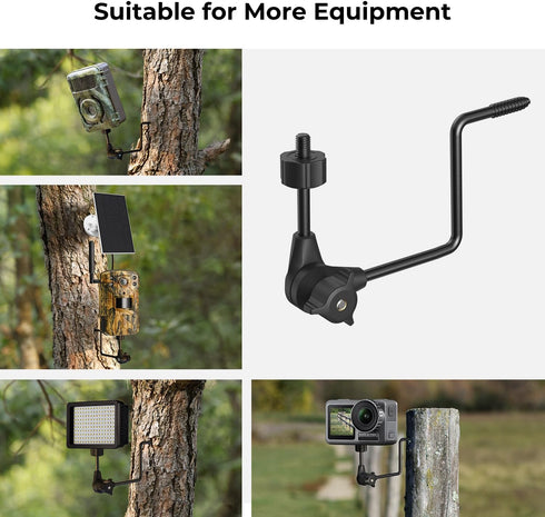 K&F Concept 2 Pack Trail Camera Holders, 360° Adjustable Game Camera Tree Mount