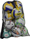 Heavy Duty Mesh Ball Bag, Drawstring Storage Bag for Basketball, Soccer, Sports Gear with Adjustable Strap