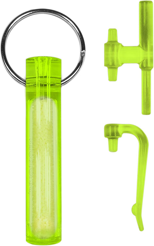 GEAR AID Ni Glo, 2” Glowing Keychain for Camping, Scuba, Night Fishing