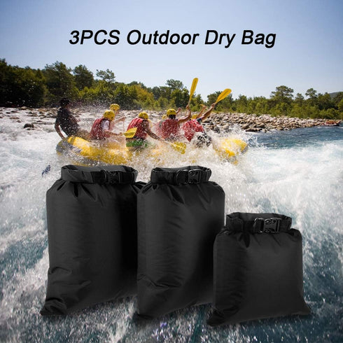 LIXADA 3/5/6 Pack Waterproof Dry Bags, Ultimate Lightweight Roll Top Outdoor Dry Sacks for Kayaking, Camping, Hiking