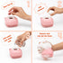 2-in-1 HamInWay Dog Bath Brush, Dog Grooming Brush with Built-in Shampoo Dispenser, Gentle Silicone Bristles for Bath