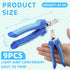 9 Pcs Dog Nail Clippers Bulk, Dog Toenail Clippers for Grooming Nails and Claw Care for Small Medium Dogs