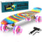 Skateboards, 22" Complete Mini Cruiser for Kids with Colorful Flashing Wheels, Perfect Gift
