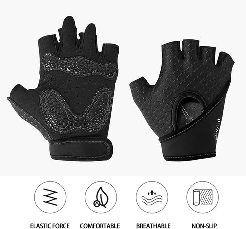 3-12 Luwint Kids Workout Gloves, Ventilated Grip Exercise Gloves for Boys and Girls Weightlifting Hanging Gym, Children