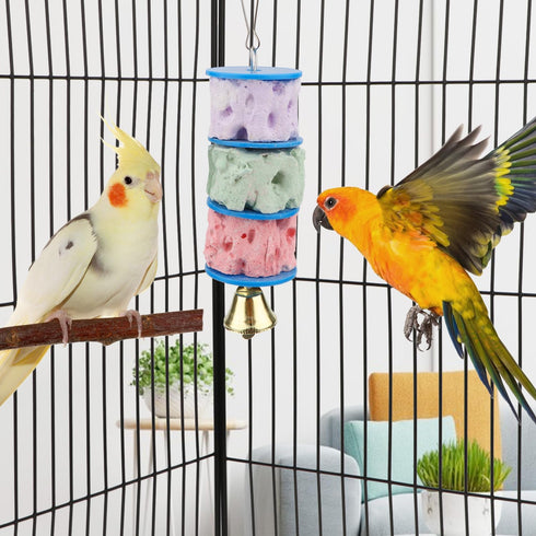 Bird Calcium Teeth Grinding Chew Treats Toy for Parrot, Parakeet, Cockatiel, Conure, Gerbil, Rat, Mouse, Guinea Pig,
