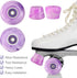 PATIKIL 8 Pack Roller Skate Wheels 58mmx32mm, Quad Roller Skate Wheels with ABEC-9 Bearing & 2 Toe Stoppers