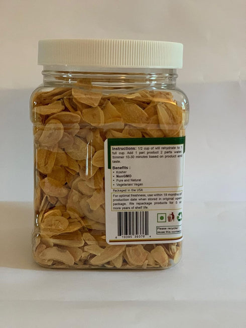12 oz. Dried Sliced Garlic Quart Jar