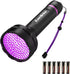 EverBrite UV Flashlight, 100 LED Blacklight Flashlight, 395nm for Pet Urine Detection, Batteries Included