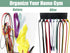 Multi-Purpose Storage Rack for Resistance Bands, Heavy Duty Rack for Gym Storage