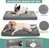 Vonabem Waterproof Dog Bed for Large Medium Dogs, Washable Orthopedic Foam Pet Bed with Removable Cover, 36 inch, Gray