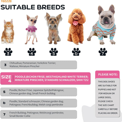 Dog Shoes for Hot Pavement, Anti-Slip Sole Summer Booties with Reflective Straps for Small Medium Dogs 4PCS Pink