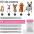 Dog Shoes for Hot Pavement, Anti-Slip Sole Summer Booties with Reflective Straps for Small Medium Dogs 4PCS Pink