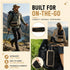 Xyphium Backpack 2-in-1 Backpack 265lbs, Portable Foldable Stool with Storage Pouch - Lightweight Chair for Hiking