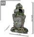 PINVNBY Large Buddha Head Statue Decorations for Fish Tank, Resin Ornament, Betta Hideout Cave for Small Fish and