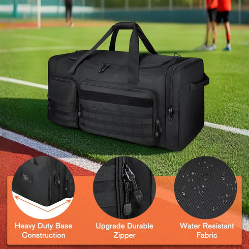 130L Goloni Heavy Duty Large Duffle Equipment Bag,Catchers Gear Bag with Shoe Compartment,Baseball Duffle Bag