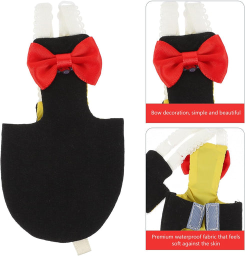 Levemolo Reusable Parrot Diapers Clothes Flight Bird Nappy Suit Washable Parrot Diaper Outfit with Pad Black S Outdoor