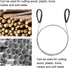 Stainless Steel Wire Saw, Survival Emergency Tool for Outdoor Camping, Bushcraft Gear for Cutting