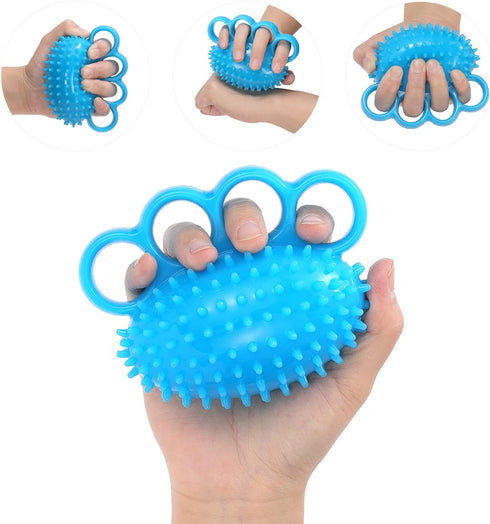 Hand Exercise Ball Finger Therapy Ball for Grip Strengthening, Flexibility Improvement, Stress Relief Trainer