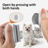 2-in-1 Cat Comb - Soft Pet Brush for Grooming, Metal Flea Comb for Hair Removal & Detangling Mats, Portable Comfortable