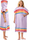 SUN CUBE Surf Poncho Changing Robe with Hood, Quick Dry Microfiber Wetsuit