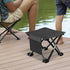 Cndiyald Portable Folding Chair with Side Pocket, Strong Steel Frame Oxford Fabric Stool for Outdoor Travel Fishing
