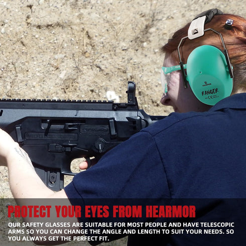 Shooting Ear Protection Earmuffs, Low Profile NRR 23 dB Noise Reduction Headphones for Gun Range and Hunting