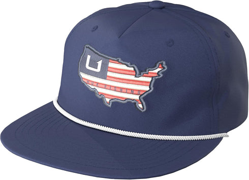 HUK Unstructured Adjustable Fishing Hat for Men - Rope Style