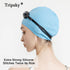 Tripsky Silicone Swim Cap - Comfortable Bathing Cap for Curly Short Medium Long Hair, Swimming Cap for Women and Men,