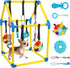 KAINUM Puppy Play Gym with Hanging Toys, Dog Indoor Jungle Gym as Activities