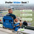 GREEN PARTY Stadium Seat for Bleachers Portable Outdoor Floor Folding Stadium Chair with Armrest, Back Support, Cup