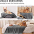 Luciphia Waterproof Dog Blanket - Soft Sherpa Calming Thick Blankets - Leakproof Cozy for Medium Large Dogs Cats (Grey,