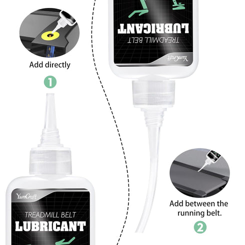 YumCraft 7oz 100% Treadmill Belt Lubricant - Pure Silicone Treadmill Lube, Non-Toxic Odorless High Temp Resistant