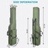 FUSIGO Fishing Rod Case Bag, 4.27ft Waterproof Fishing Rod Reel Organizer, Large Capacity Travel Bag