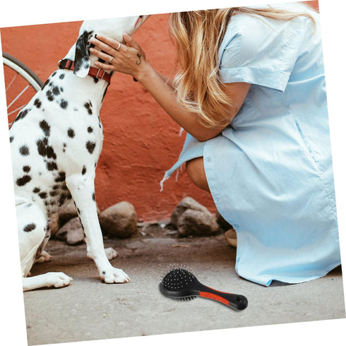 NOLITOY 2 Pcs Pet Double Sided Comb Cat Cleaning Accessories Dog Shedding Brush Pet Hair Comb Cat Hair Grooming Pet Comb Cat Massage Brush Knotting Comb Hair Removal Stainless Steel Needle