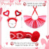 3 Pieces Valentines Day Dog Costume Set Including Red Valentines Love Headband Valentines Dog Tutu Dress Cute PET Tutu Red Valentines PET Scarf for Medium Dogs Holiday Outfit Accessory