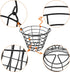 Golf Ball Metal Range Basket 2 Pack | Container Holds 50 Balls | Golf Ball Bucket with Handle