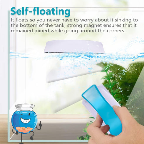 Magnetic Aquarium Fish Tank Glass Algae scrapers Glass Cleaner Scrubber Clean Brush